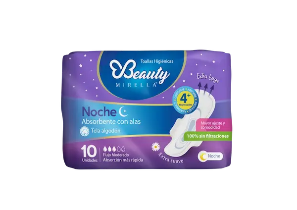 Toallas higiénicas de noche - Beauty Mirella